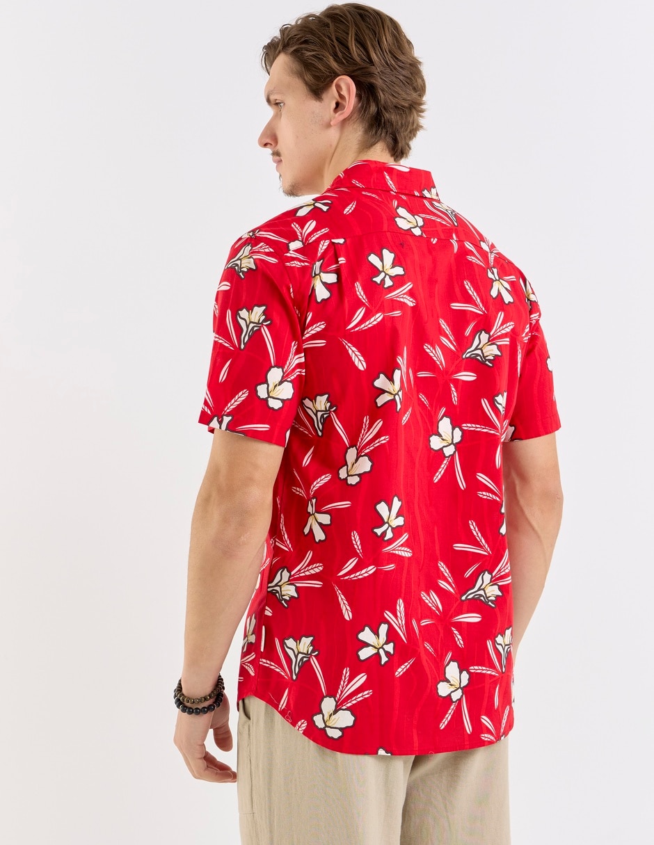 Camisa playa manga corta para hombre 6