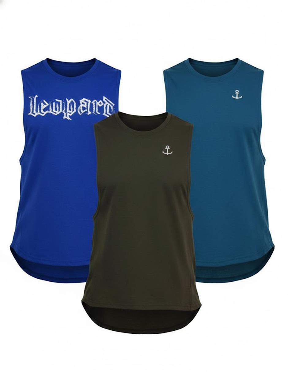 Set playera Element Sleeveless cuello redondo para hombre Set playera Element Sleeveless cuello redondo para hombre