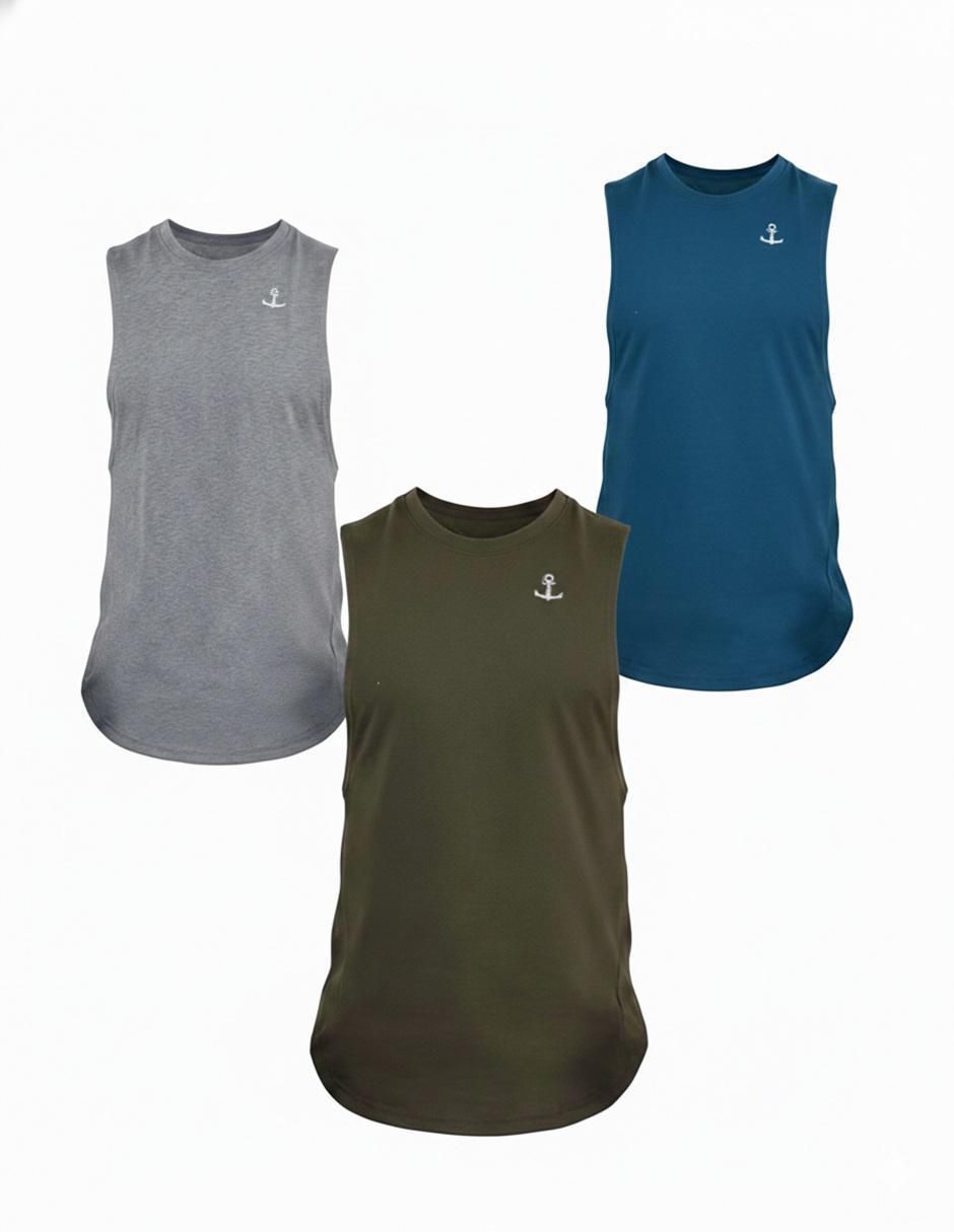 Set playera Element Sleeveless cuello redondo para hombre Set playera Element Sleeveless cuello redondo para hombre