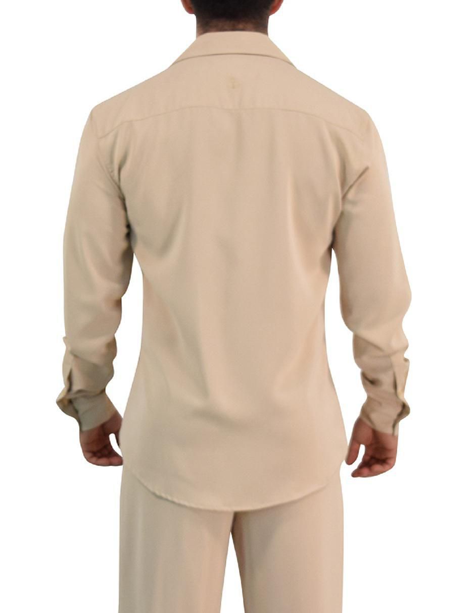 Camisa casual manga larga para hombre 6