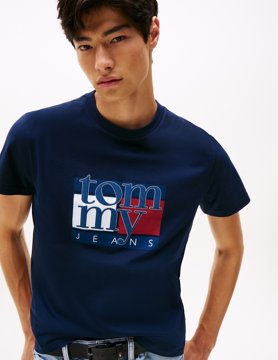 Playera Tommy Dna twist cuello redondo para hombre 2