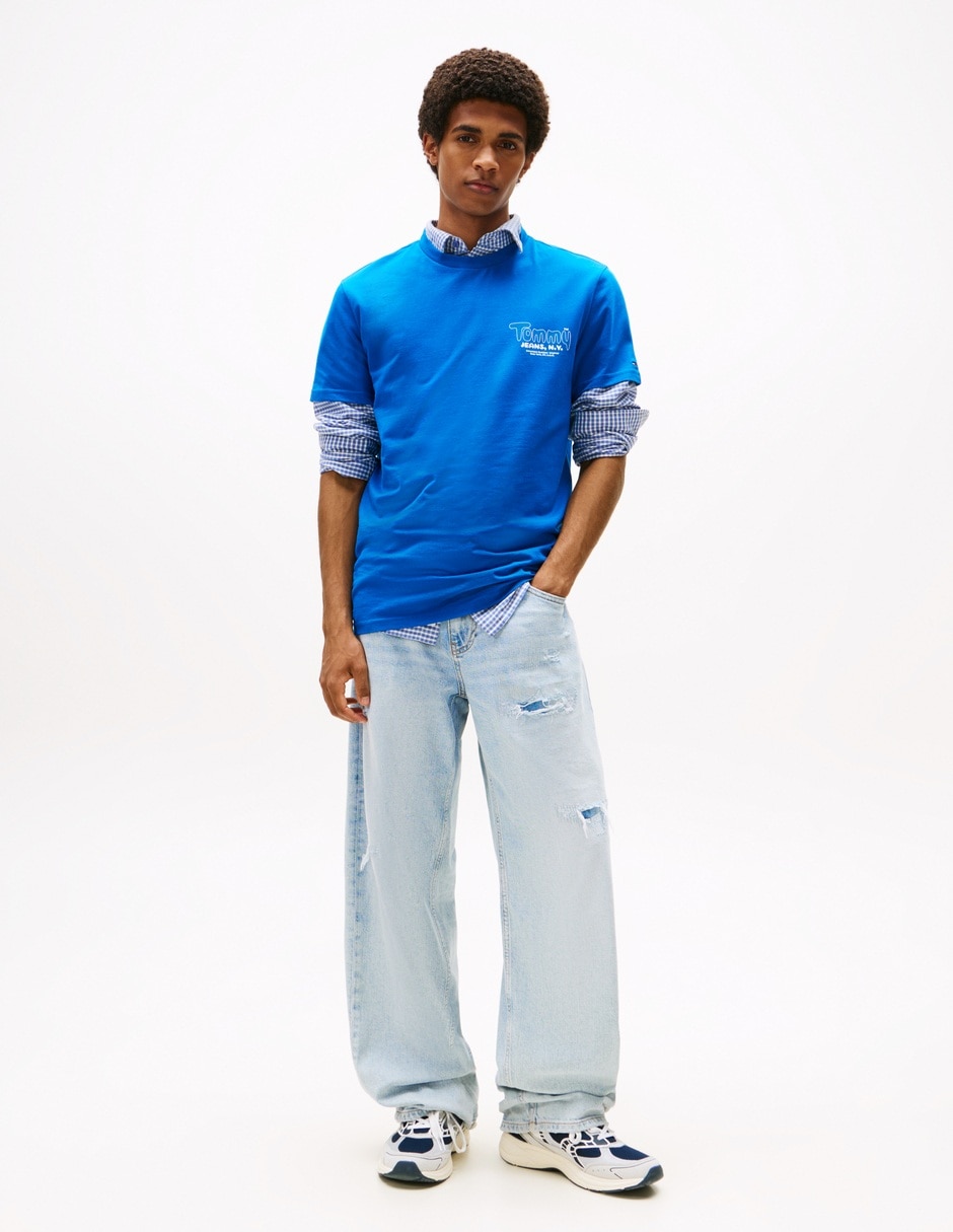 Playera Font play cuello redondo para hombre 4