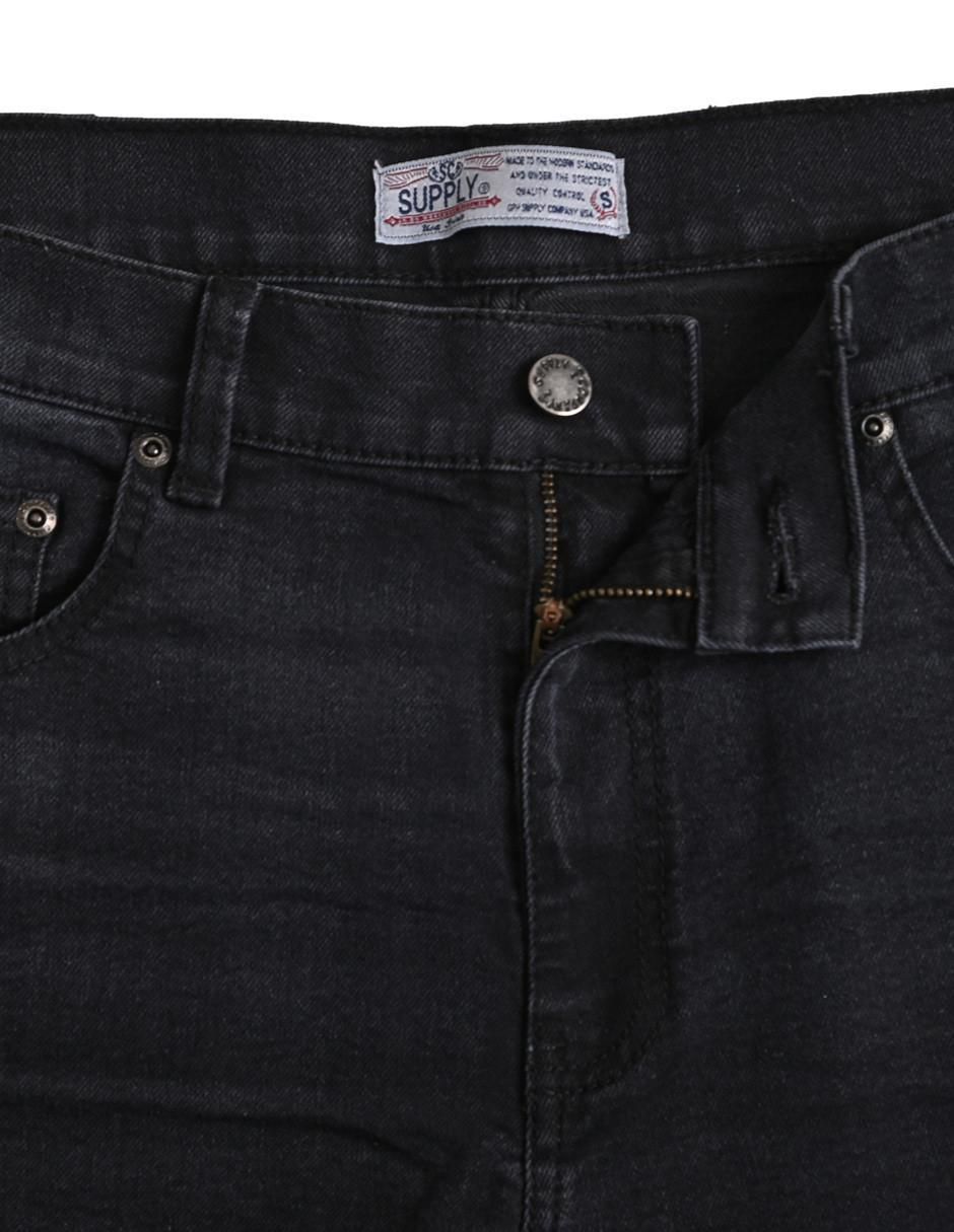 Jeans straight lavado whisker para hombre 8