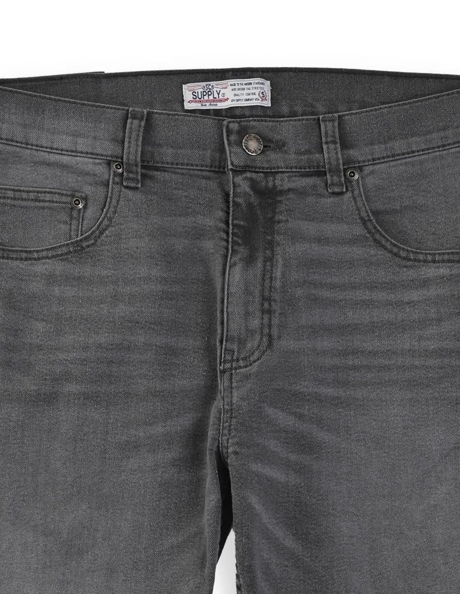 "jeans" regular straight supply 14-0540-2944 "lavado" whisker "para hombre"