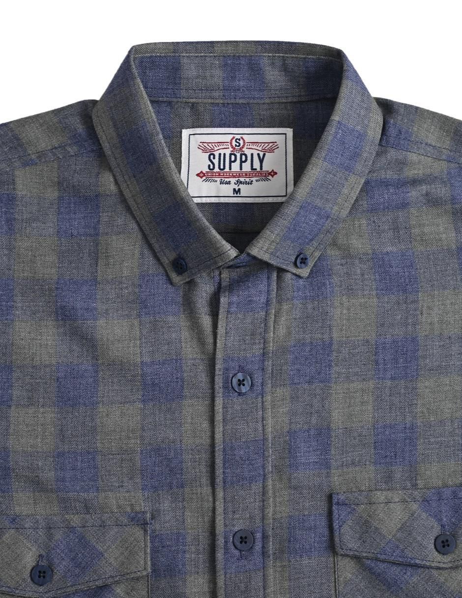 Camisa casual manga larga para hombre 8