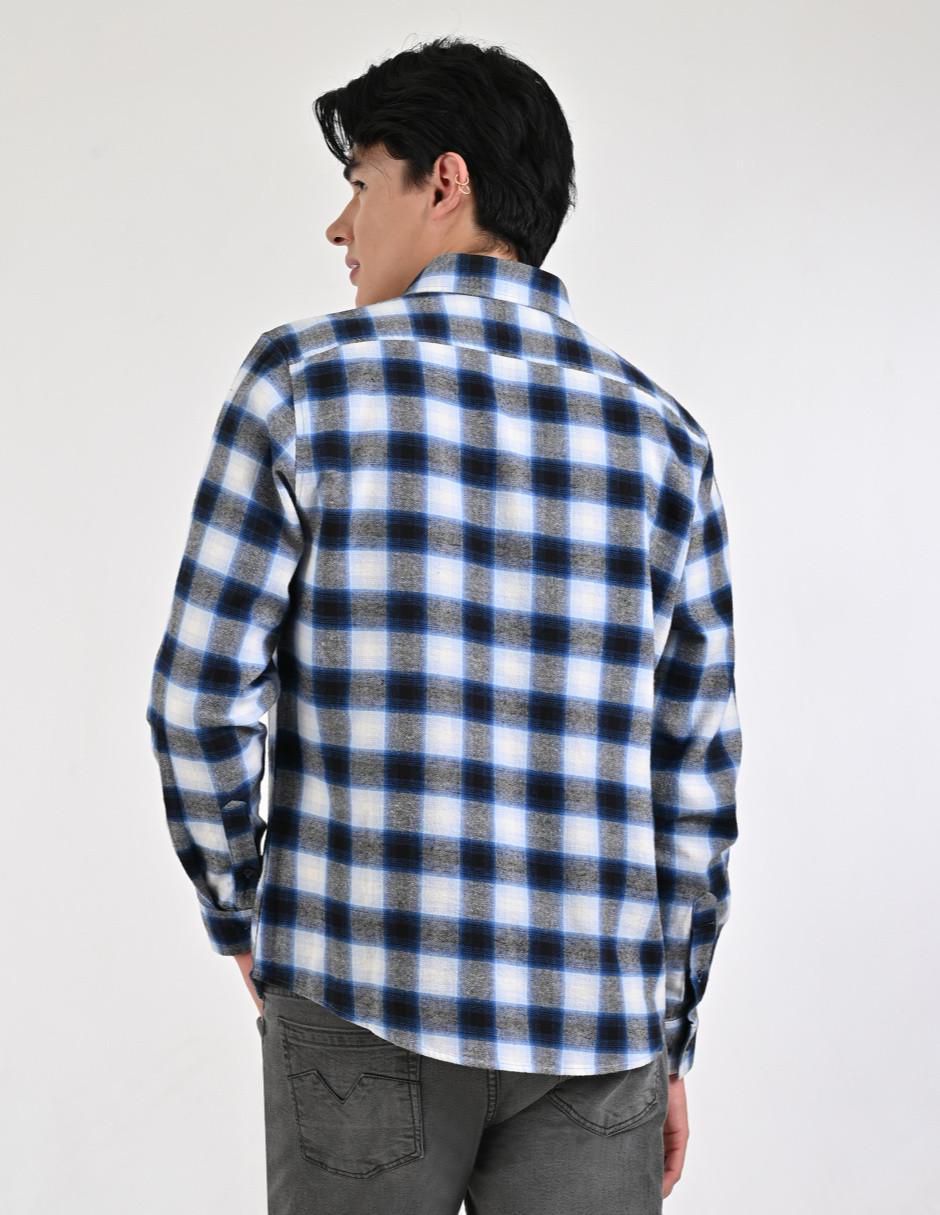 Camisa casual de algodón manga larga para hombre 2