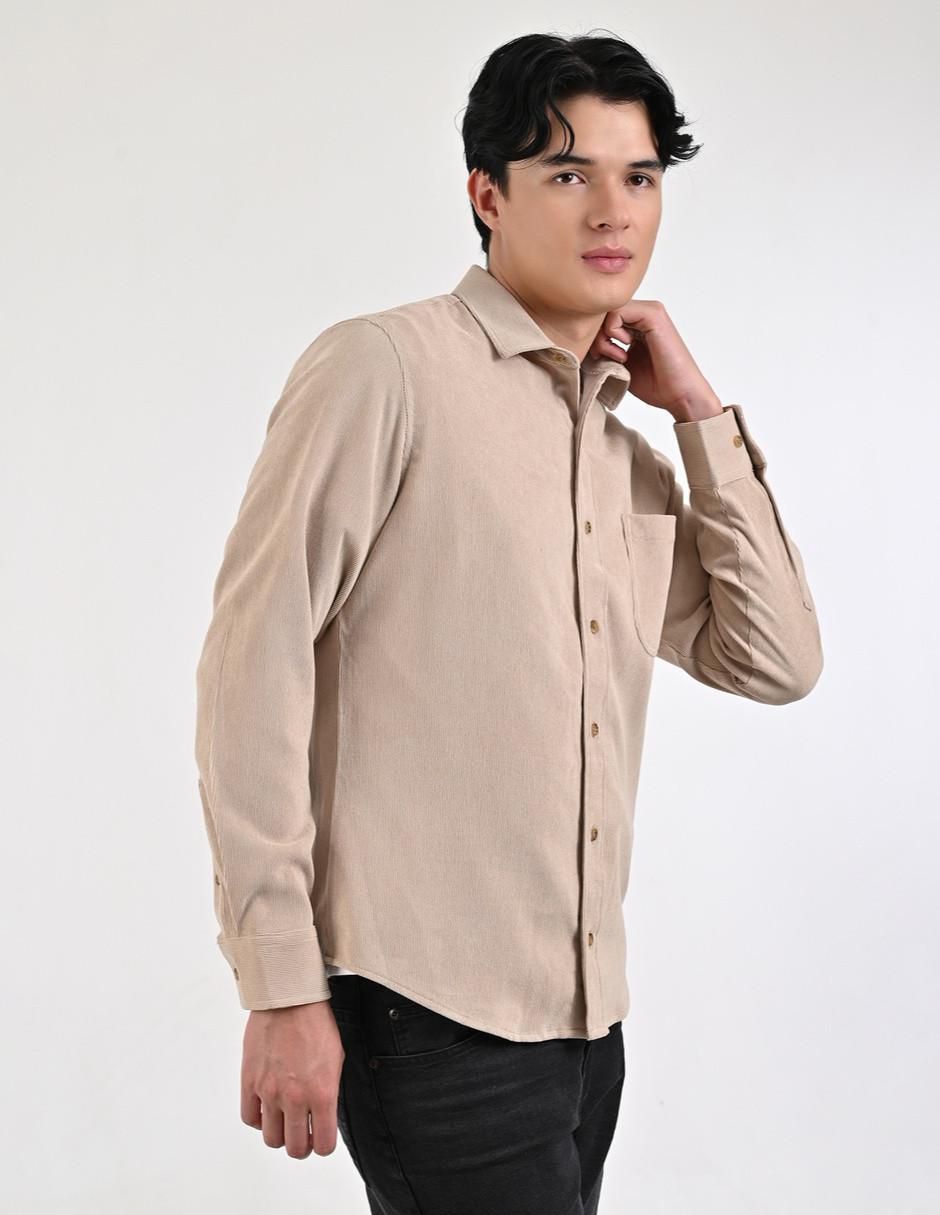 "camisa/sobrecamisa" casual supply "de" (si aplica) mezcla de materiales "manga" larga "para hombre"