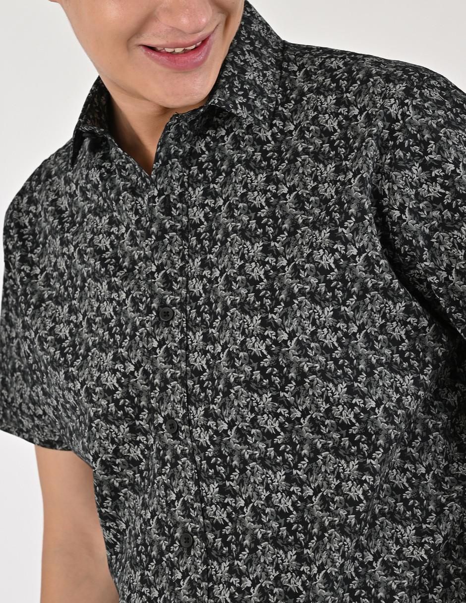 Camisa casual de algodón manga corta para hombre 4