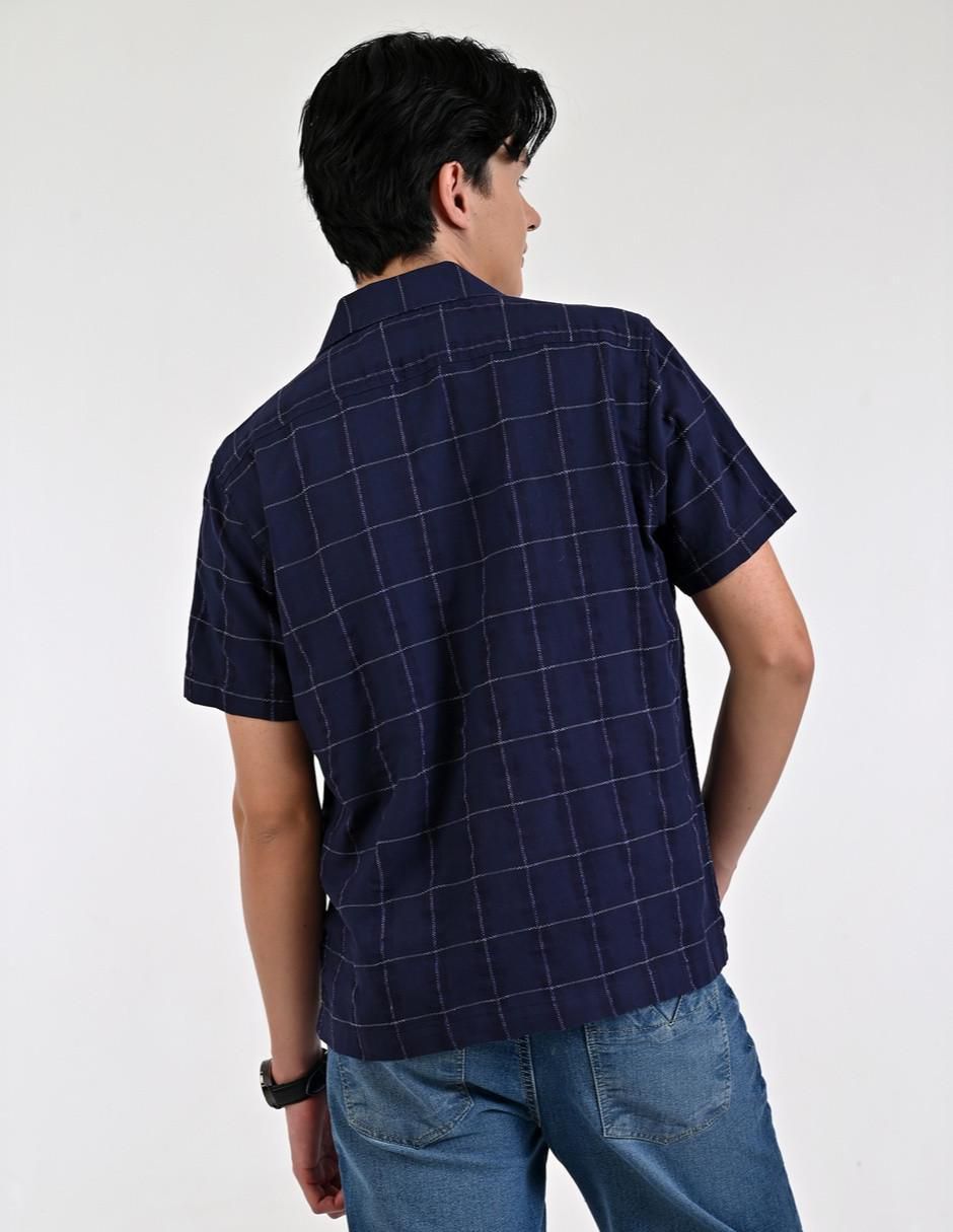 Camisa casual de algodón manga corta para hombre 2