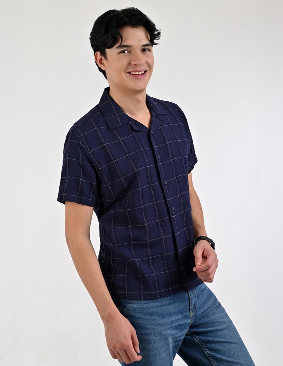 Camisa casual de algodón manga corta para hombre 3