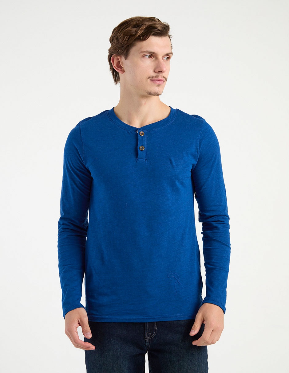 Playera That's It cuello henley para hombre