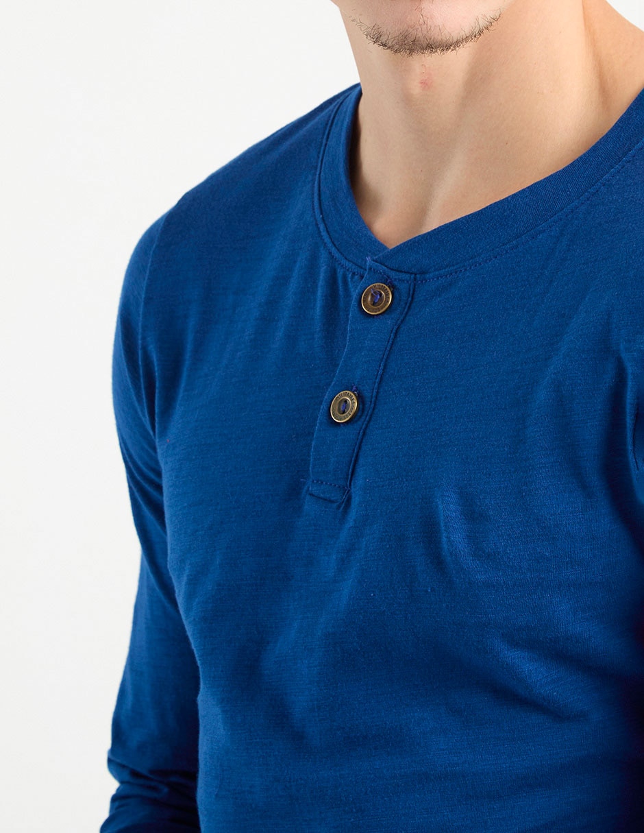 Playera That's It cuello henley para hombre