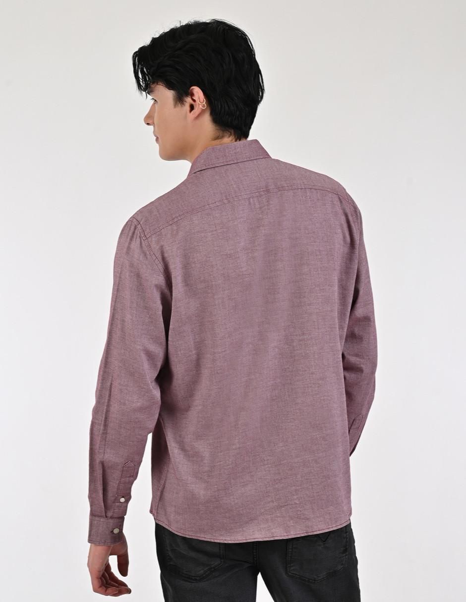 "camisa/sobrecamisa" casual supply "de" (si aplica) algodón "manga" larga "para hombre"