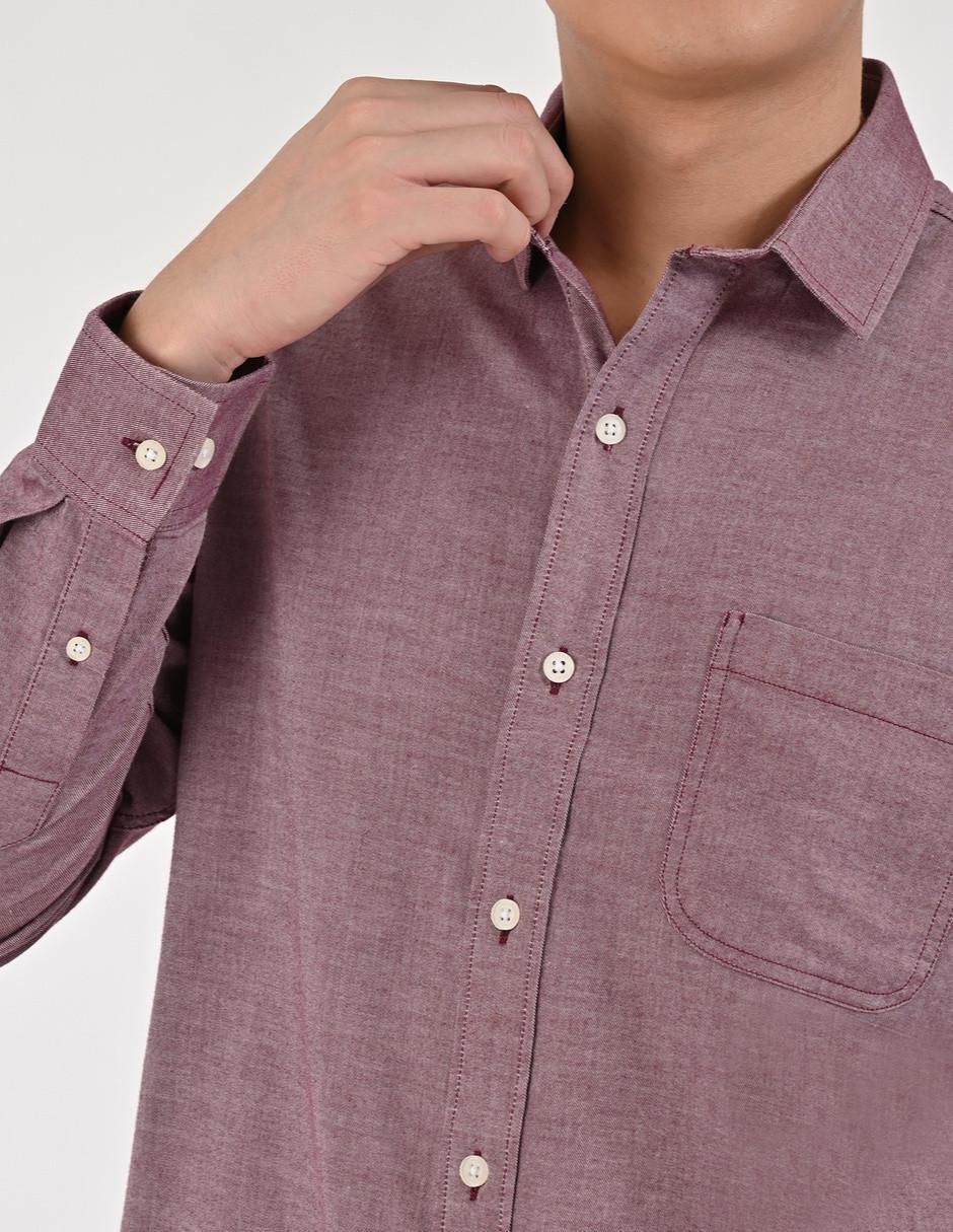 "camisa/sobrecamisa" casual supply "de" (si aplica) algodón "manga" larga "para hombre"