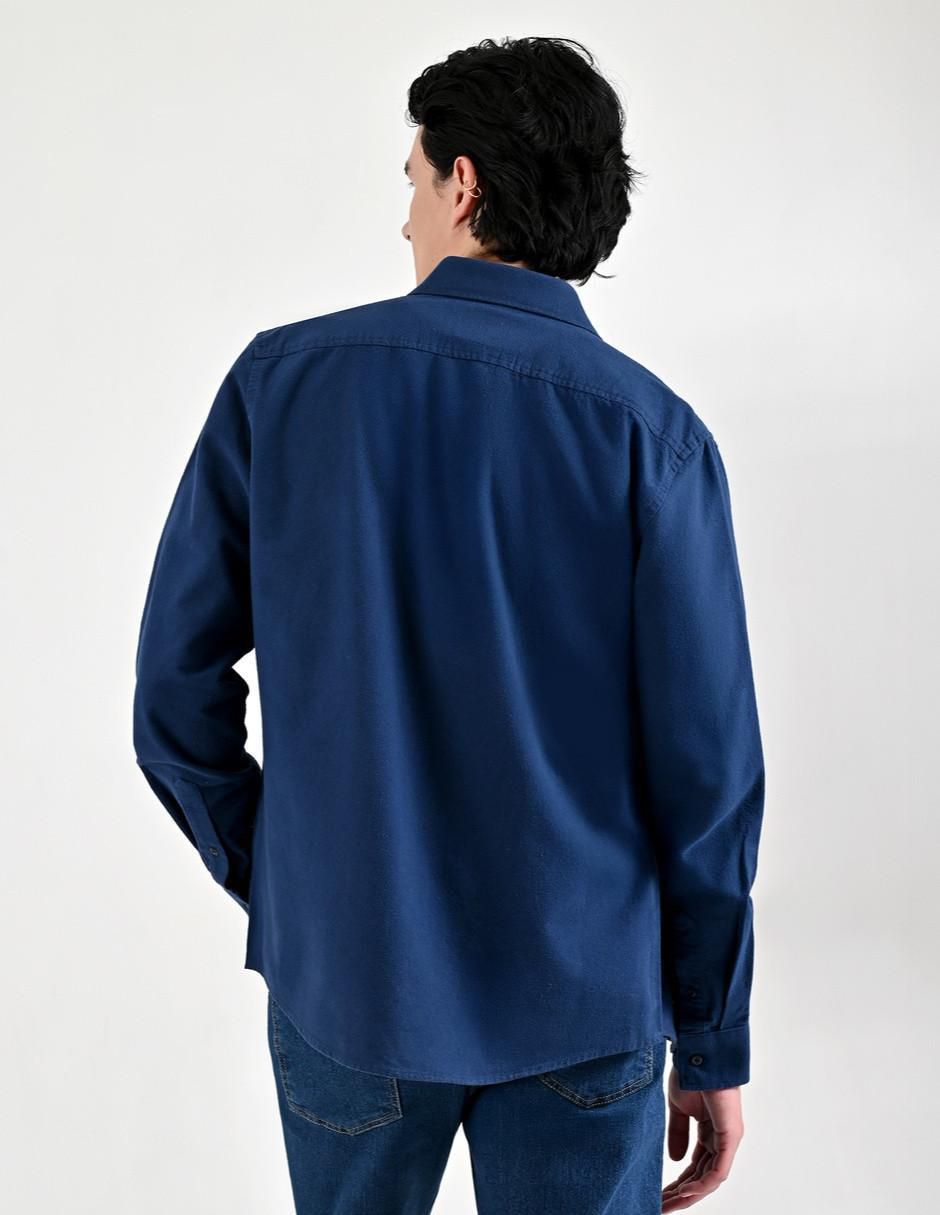 Camisa casual Supply de algodón manga larga para hombre 2