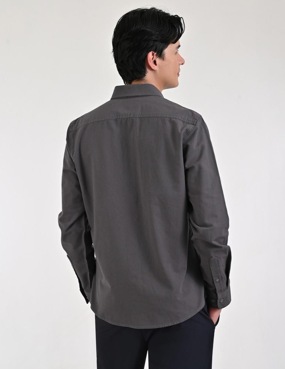 "camisa/sobrecamisa" casual supply "de" (si aplica) algodón "manga" larga "para hombre"