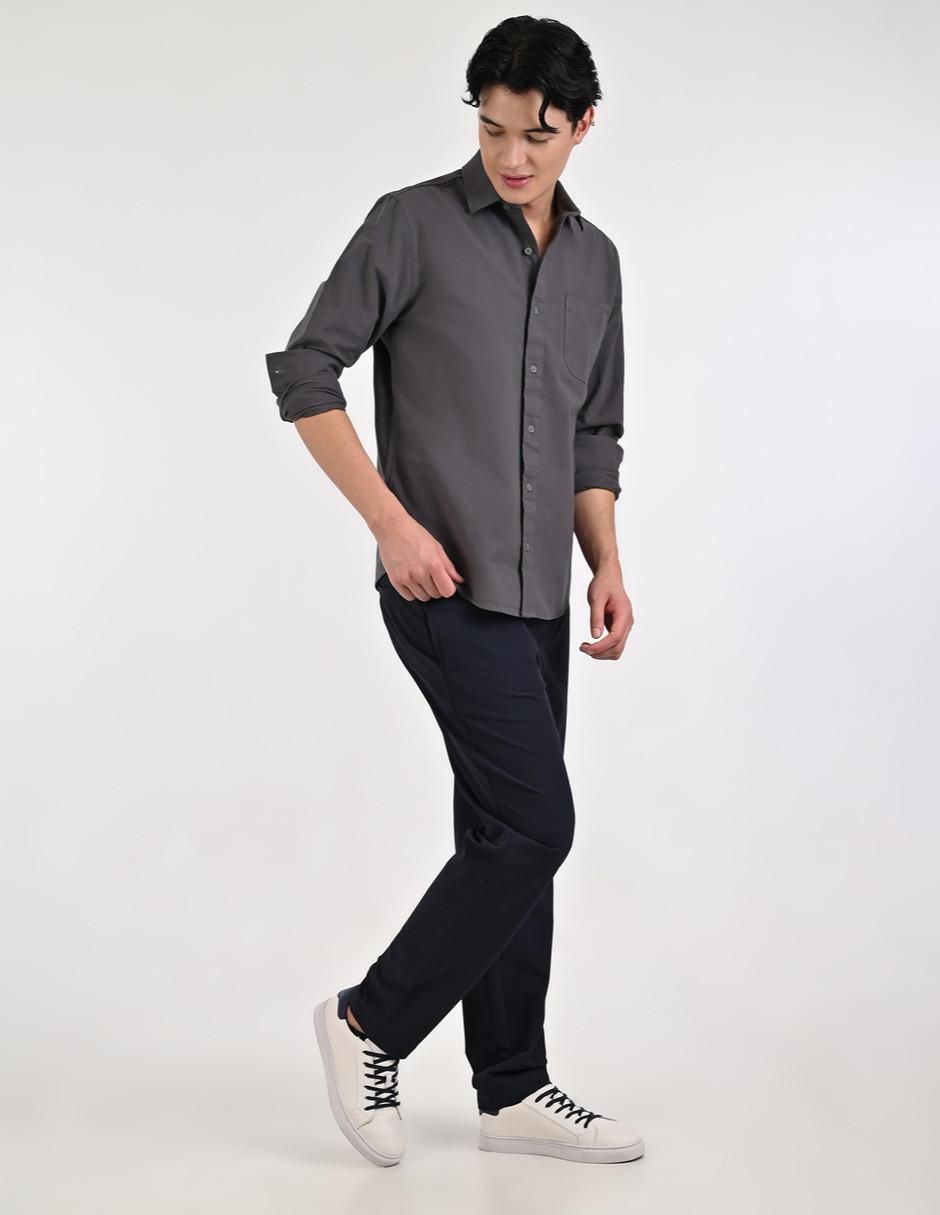 "camisa/sobrecamisa" casual supply "de" (si aplica) algodón "manga" larga "para hombre"