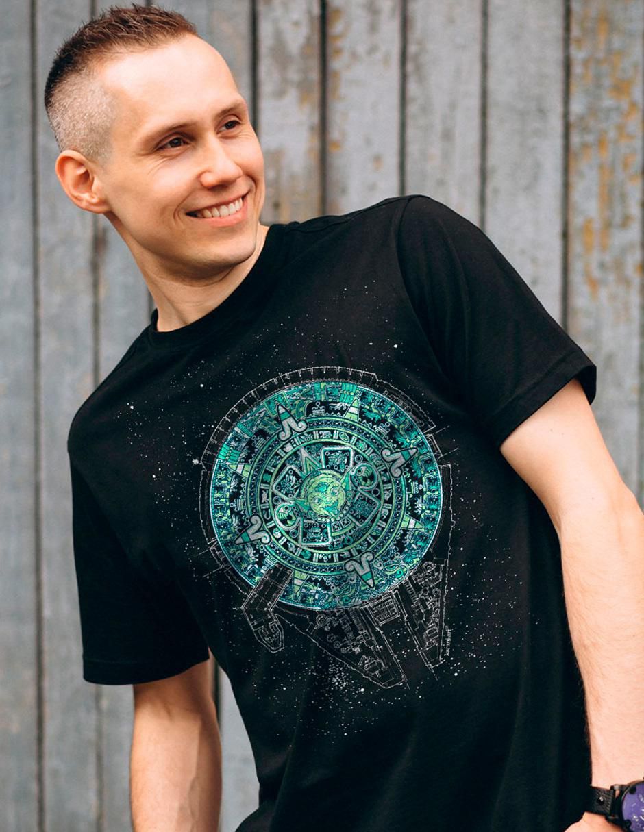 Playera calendario milenario cuello redondo para hombre 3