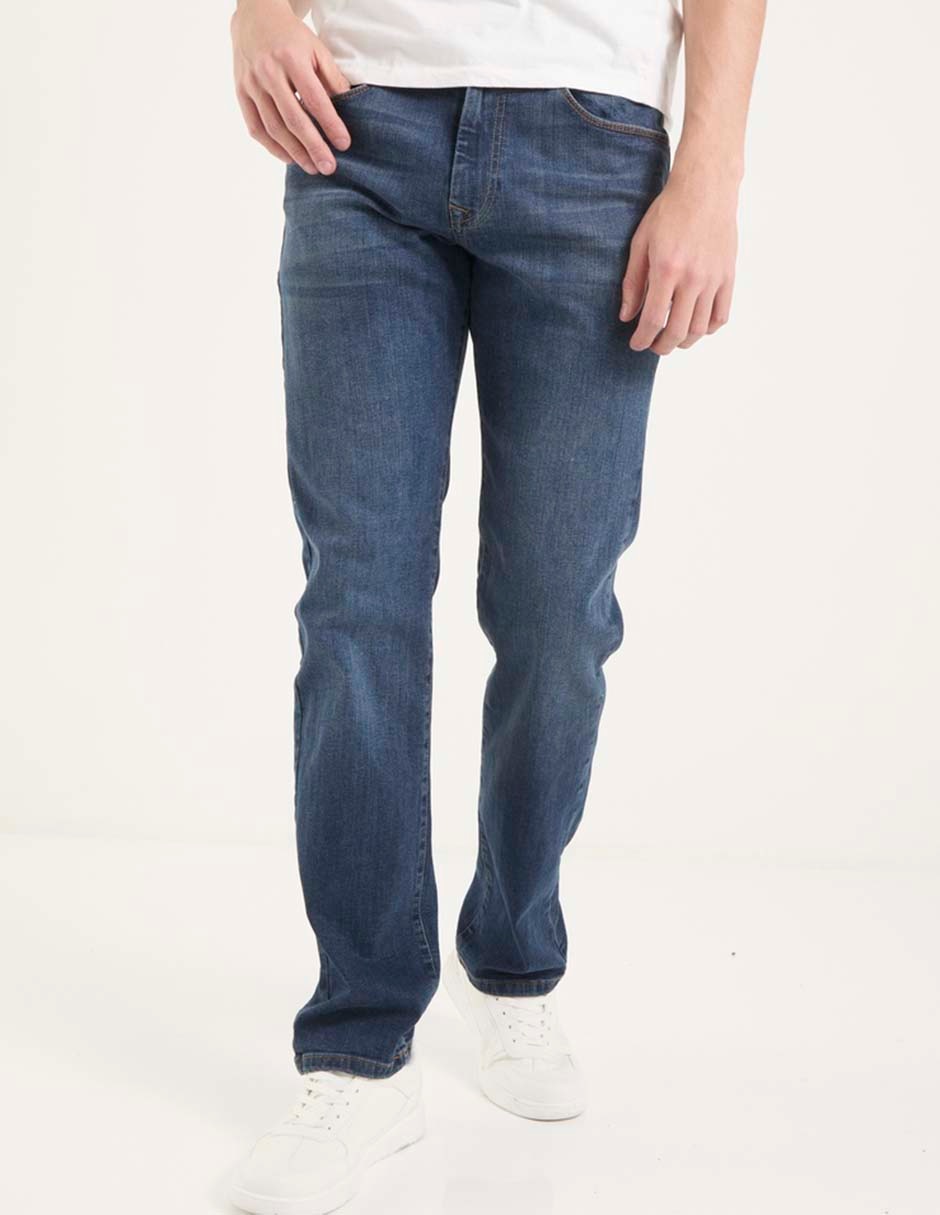 Jeans boot deslavado para hombre