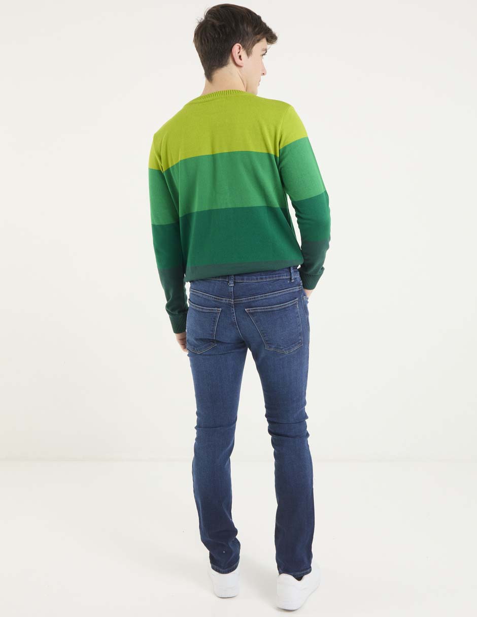 Jeans slim deslavado para hombre 2