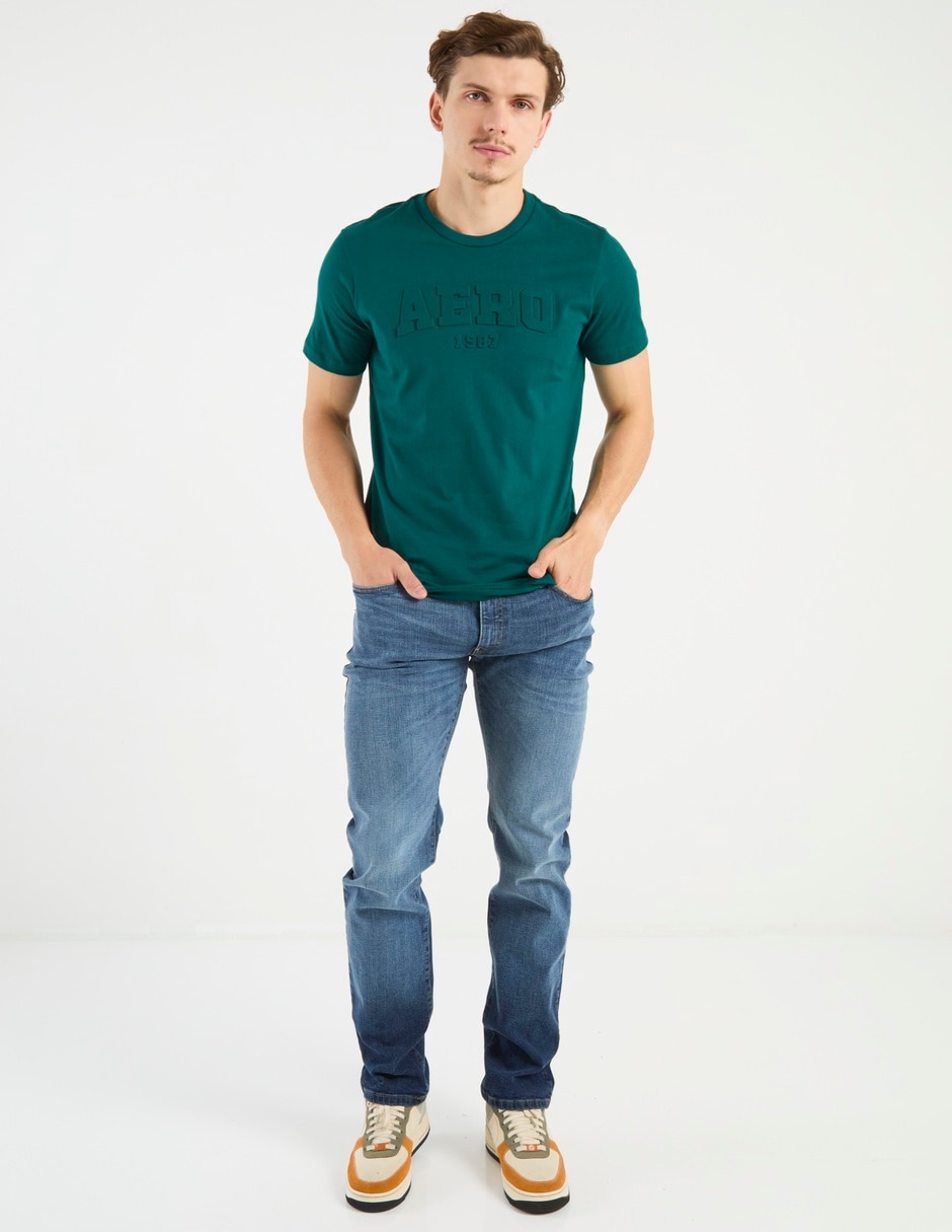 Jeans slim deslavado para hombre 3