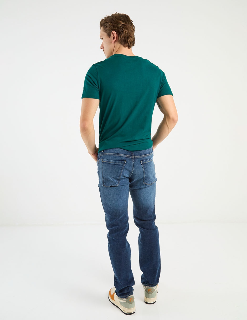 Jeans slim deslavado para hombre 6
