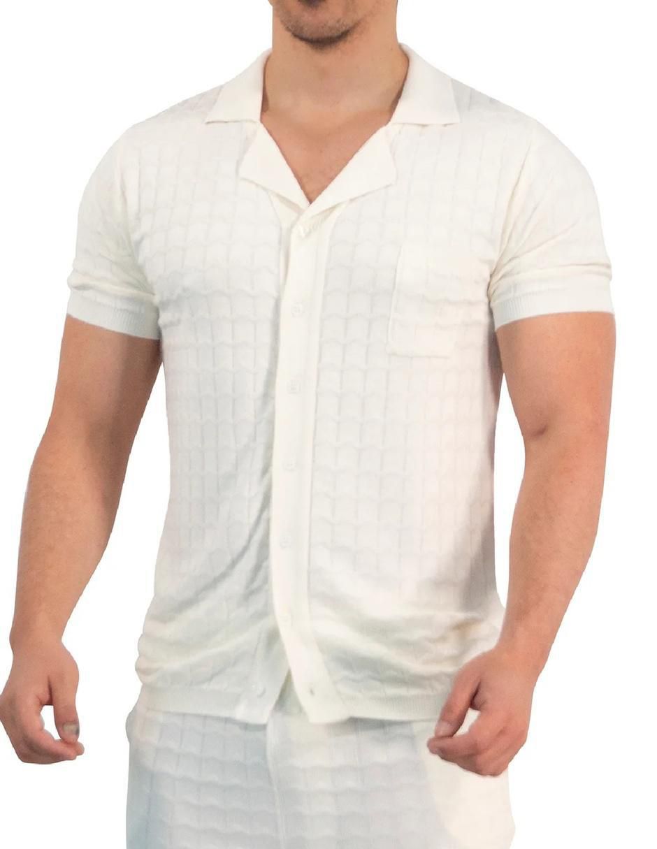 Camisa casual de bambú manga corta para hombre 2