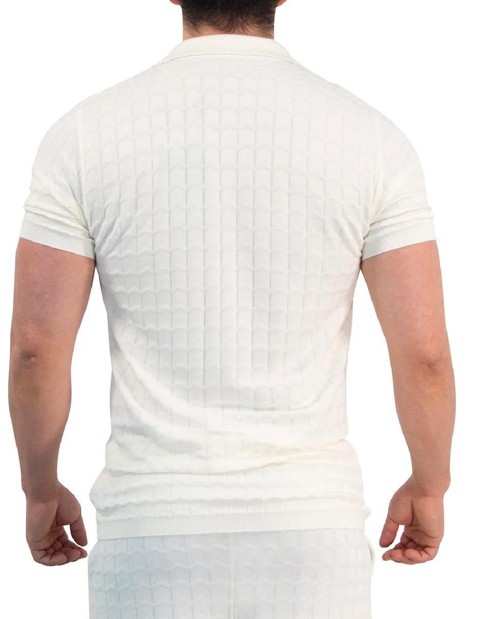 Camisa casual de bambú manga corta para hombre 5