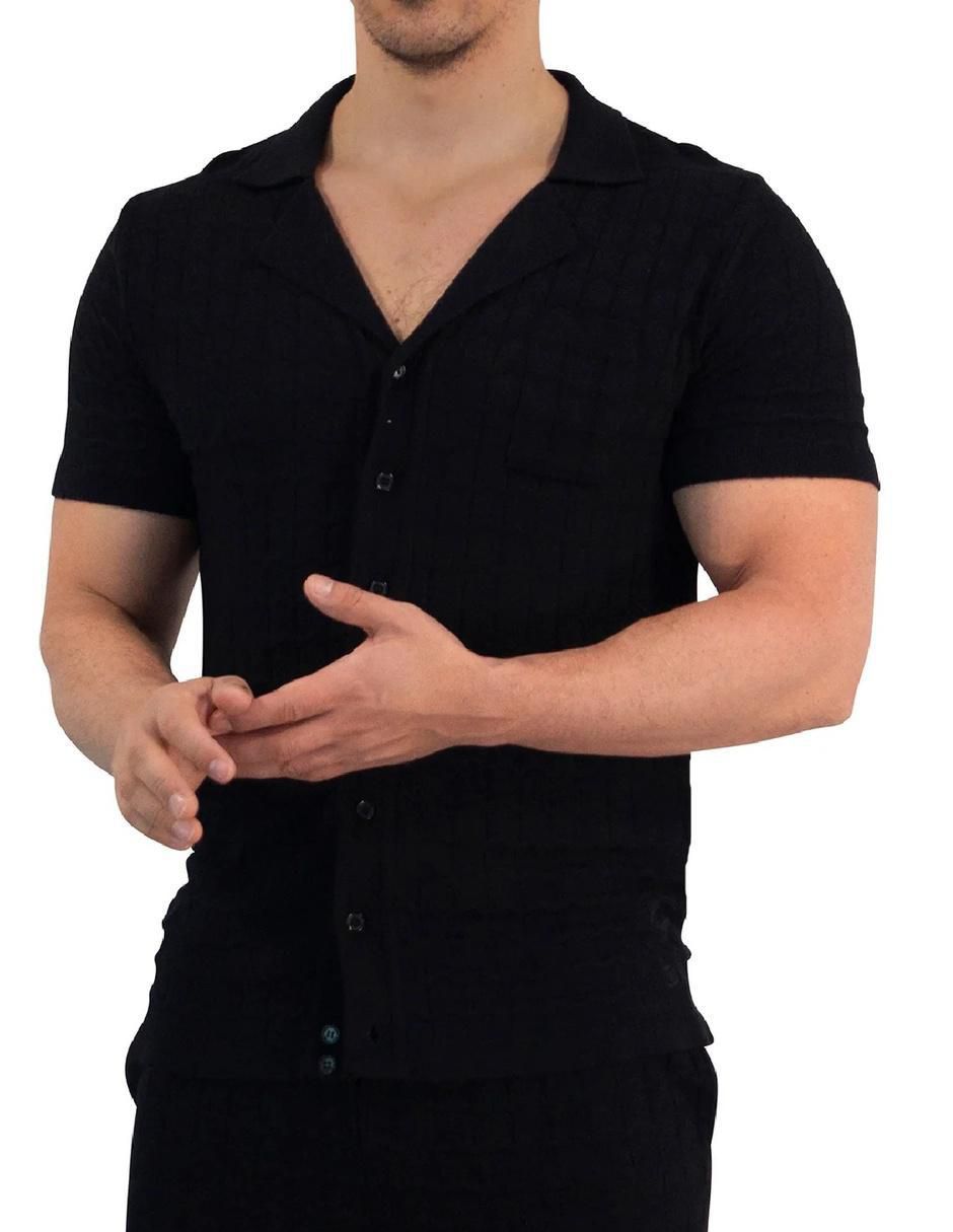 "camisa/sobrecamisa" casual john leopard "de" (si aplica) bambú "manga" corta "para hombre"