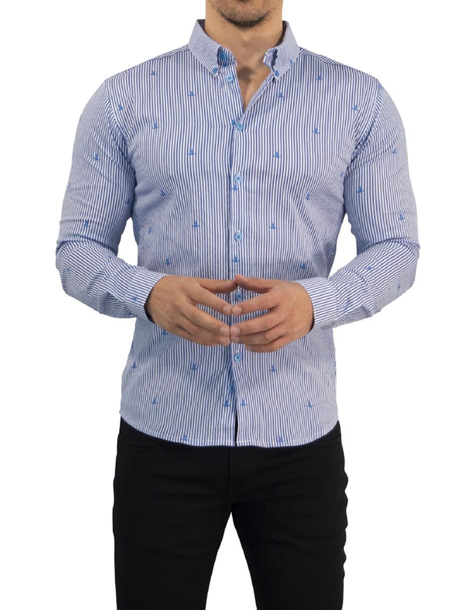 "camisa/sobrecamisa" casual john leopard "de" (si aplica) algodón "manga" larga "para hombre"