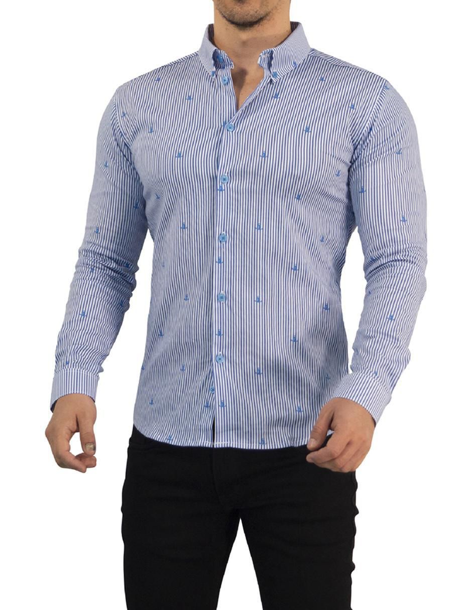 "camisa/sobrecamisa" casual john leopard "de" (si aplica) algodón "manga" larga "para hombre"