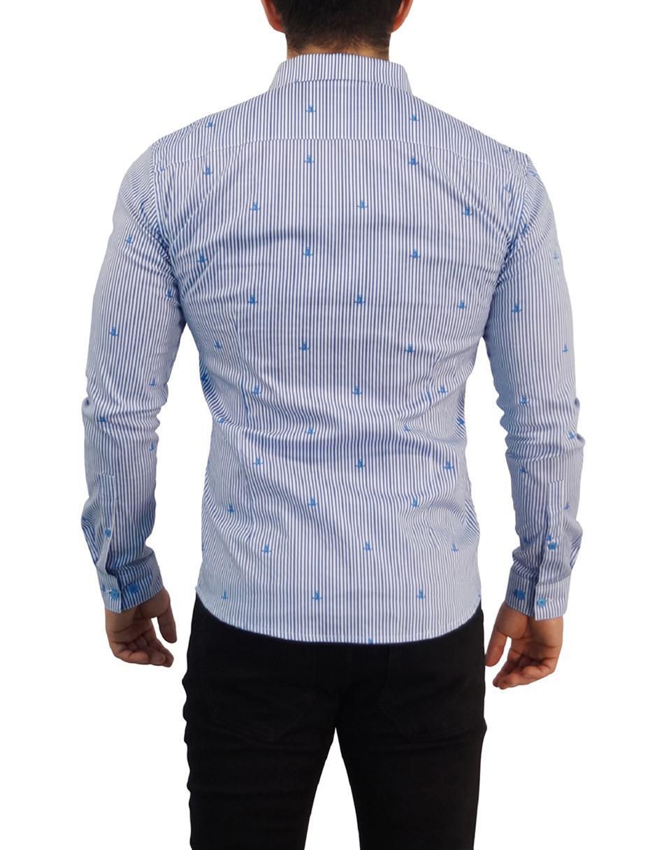 "camisa/sobrecamisa" casual john leopard "de" (si aplica) algodón "manga" larga "para hombre"