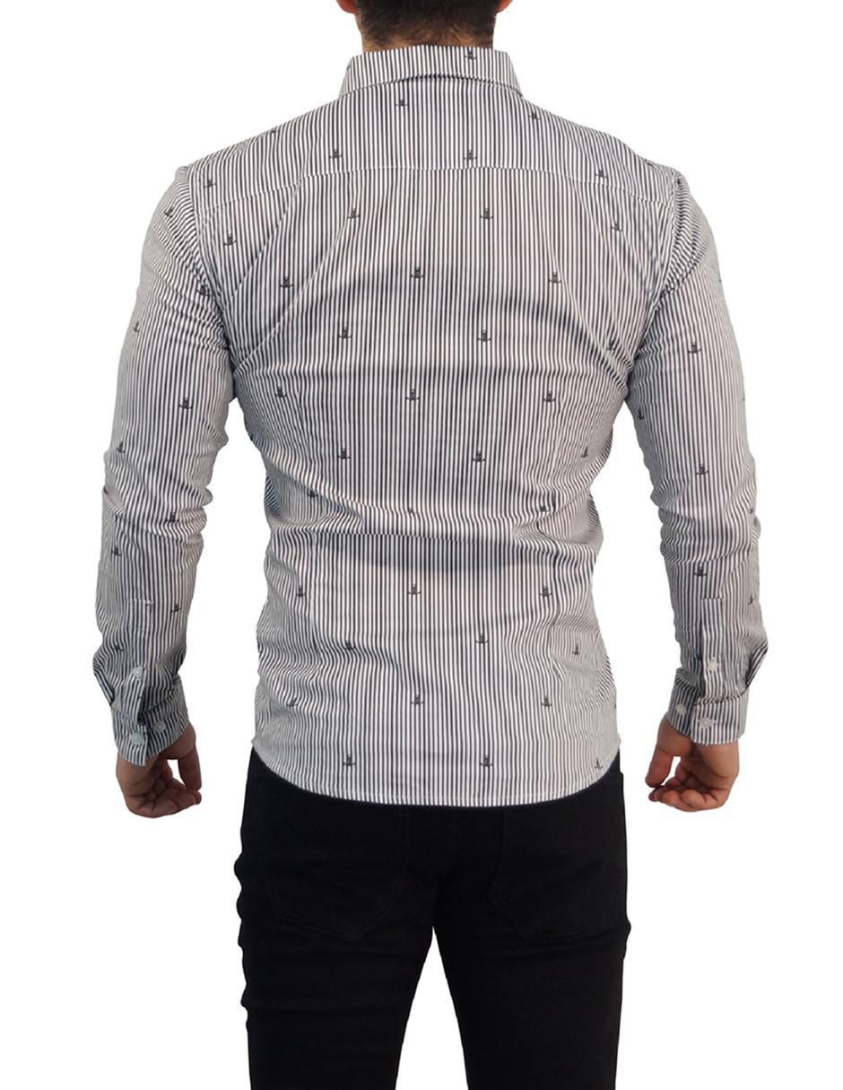 Camisa casual de algodón manga larga para hombre 5