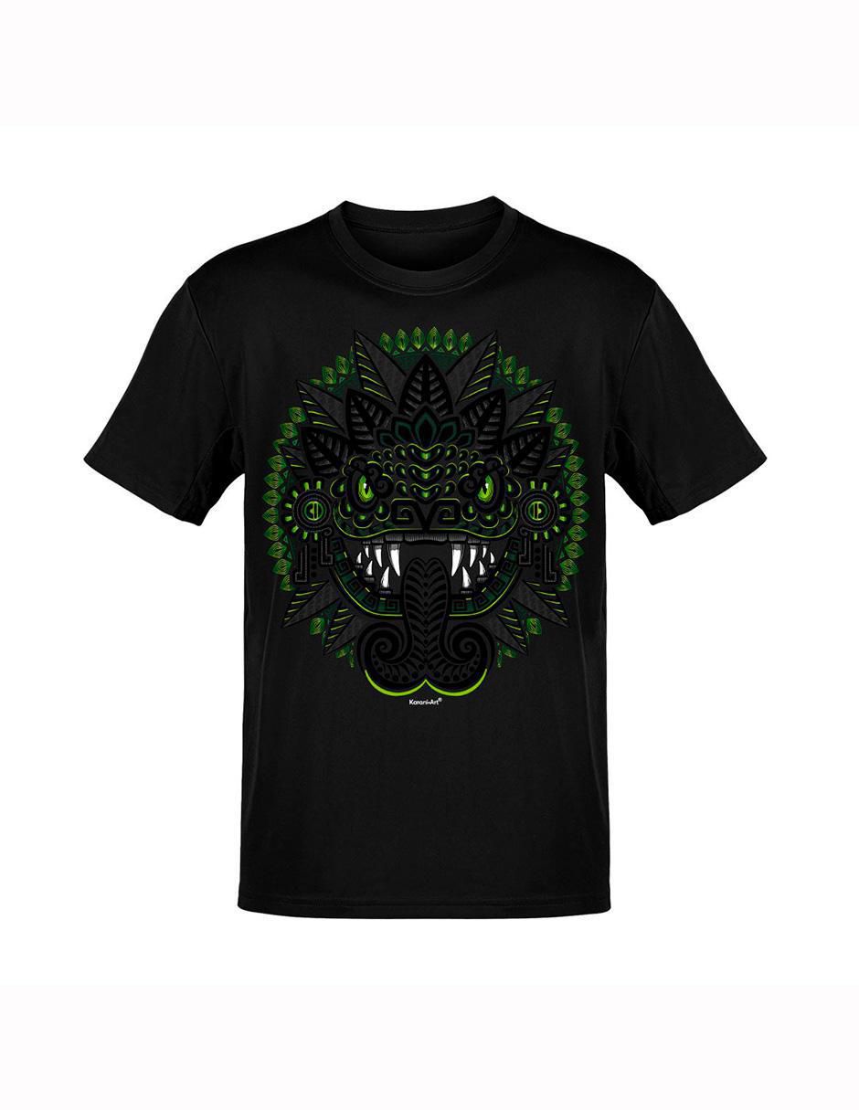 Playera kukulkan cuello redondo para hombre