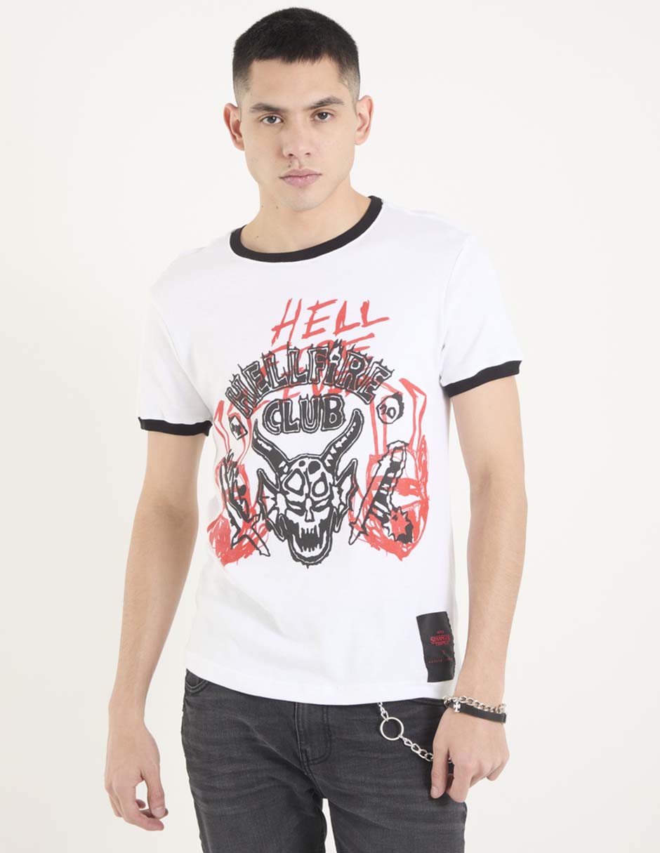 Playera Stranger Things cuello redondo para hombre 1