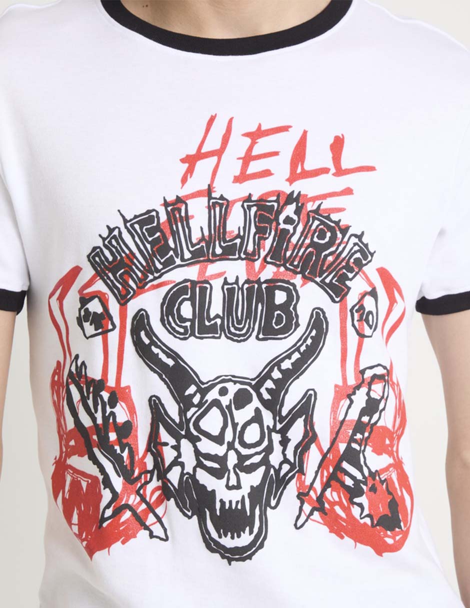 Playera Stranger Things cuello redondo para hombre
