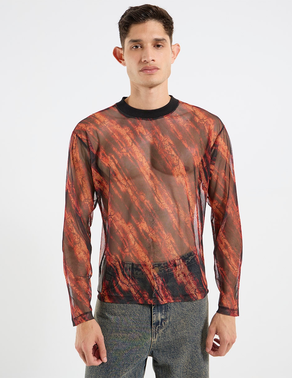 Playera cuello redondo para hombre 1