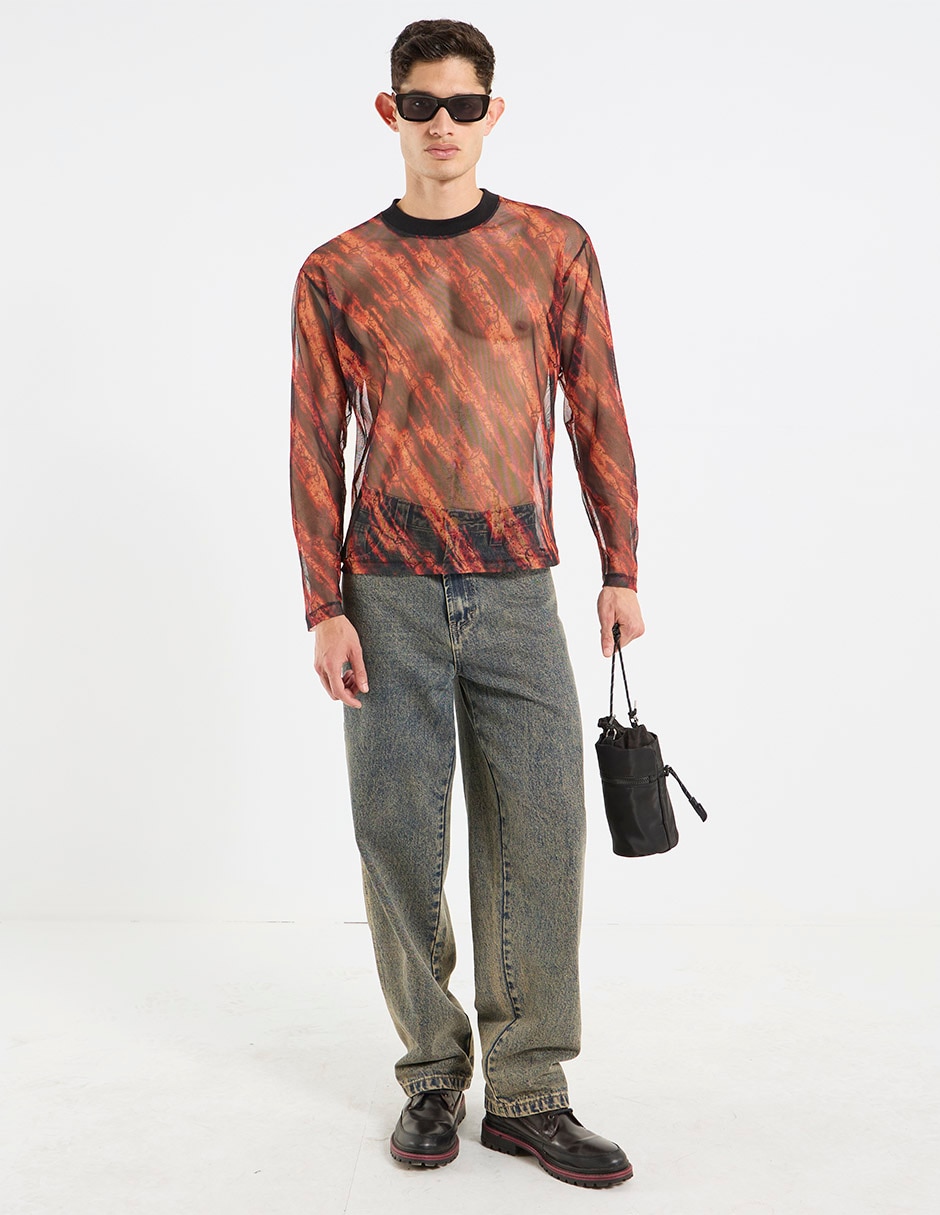 Playera cuello redondo para hombre