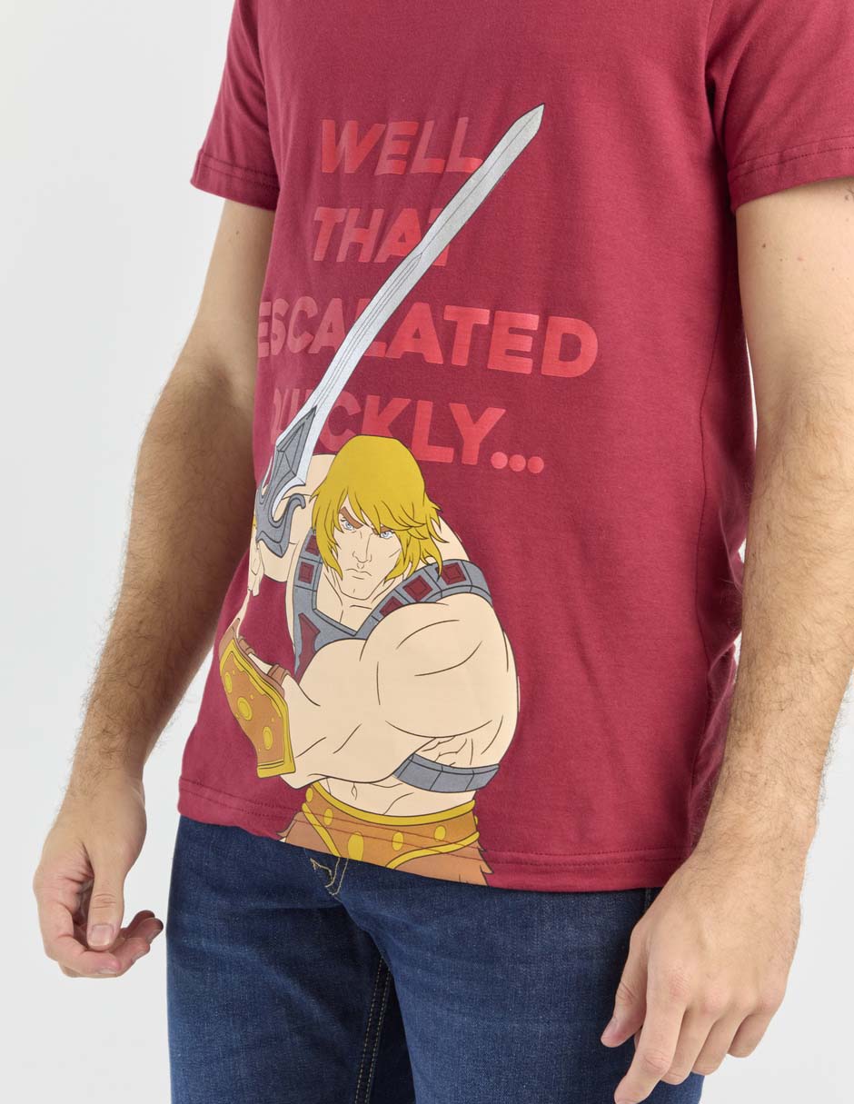Playera he-man cuello redondo para hombre 4