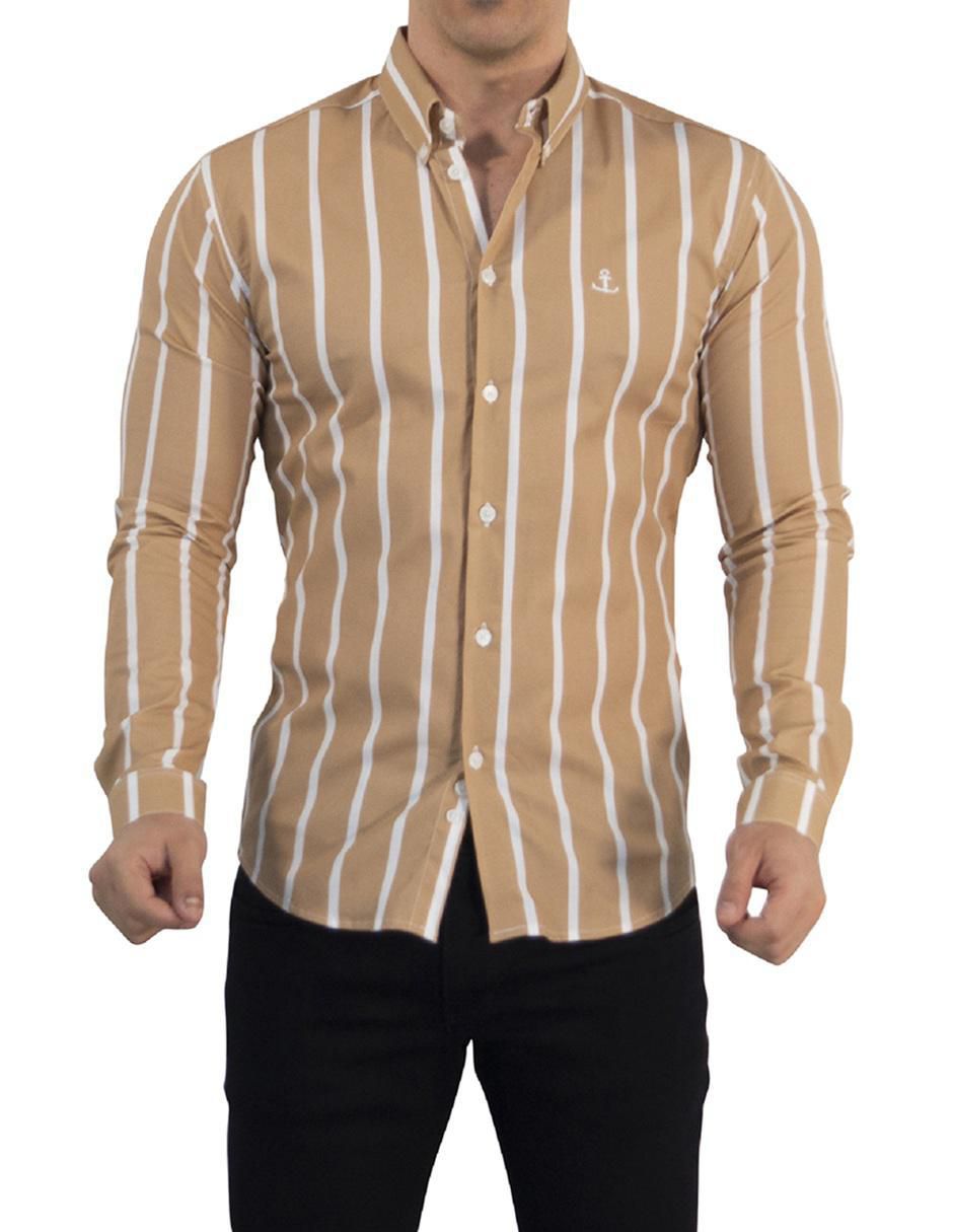 "camisa/sobrecamisa" casual john leopard "de" (si aplica) algodón "manga" larga "para hombre"