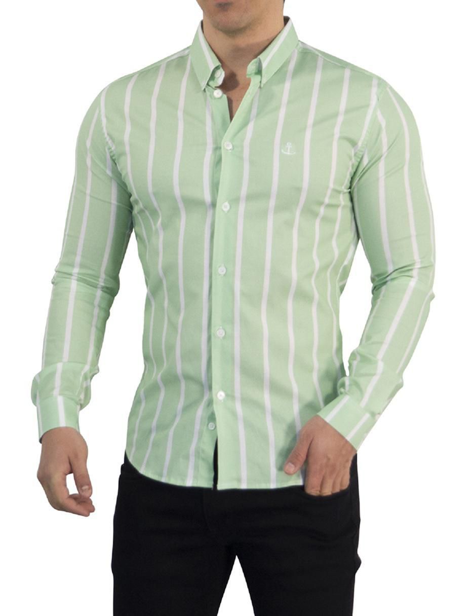 Camisa casual de algodón manga larga para hombre 3