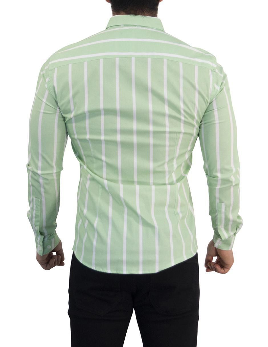Camisa casual de algodón manga larga para hombre 4