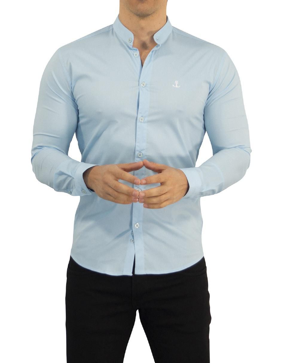Camisa casual de algodón manga larga para hombre 4