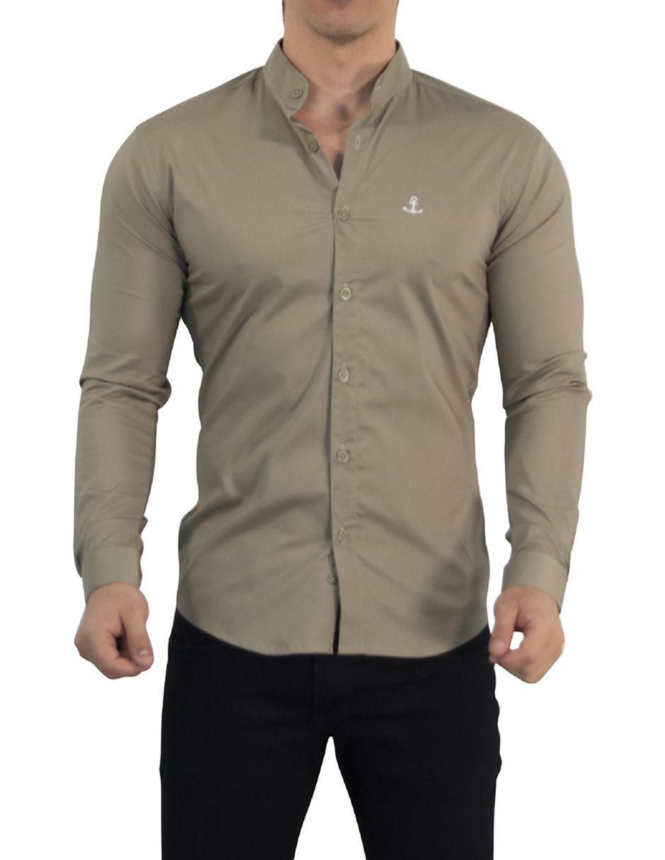 "camisa/sobrecamisa" casual john leopard "de" (si aplica) poliéster y algodón "manga" larga "para hombre"
