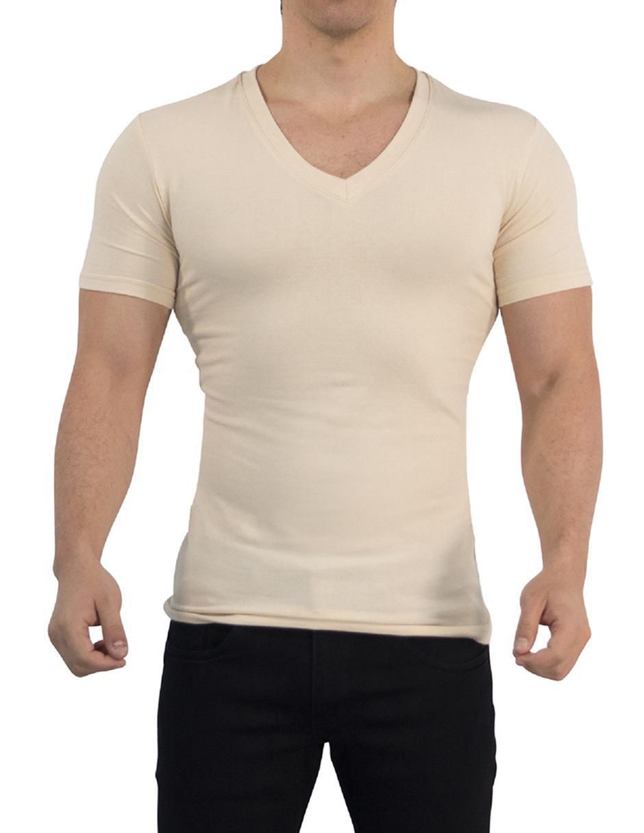 Playera cuello v para hombre