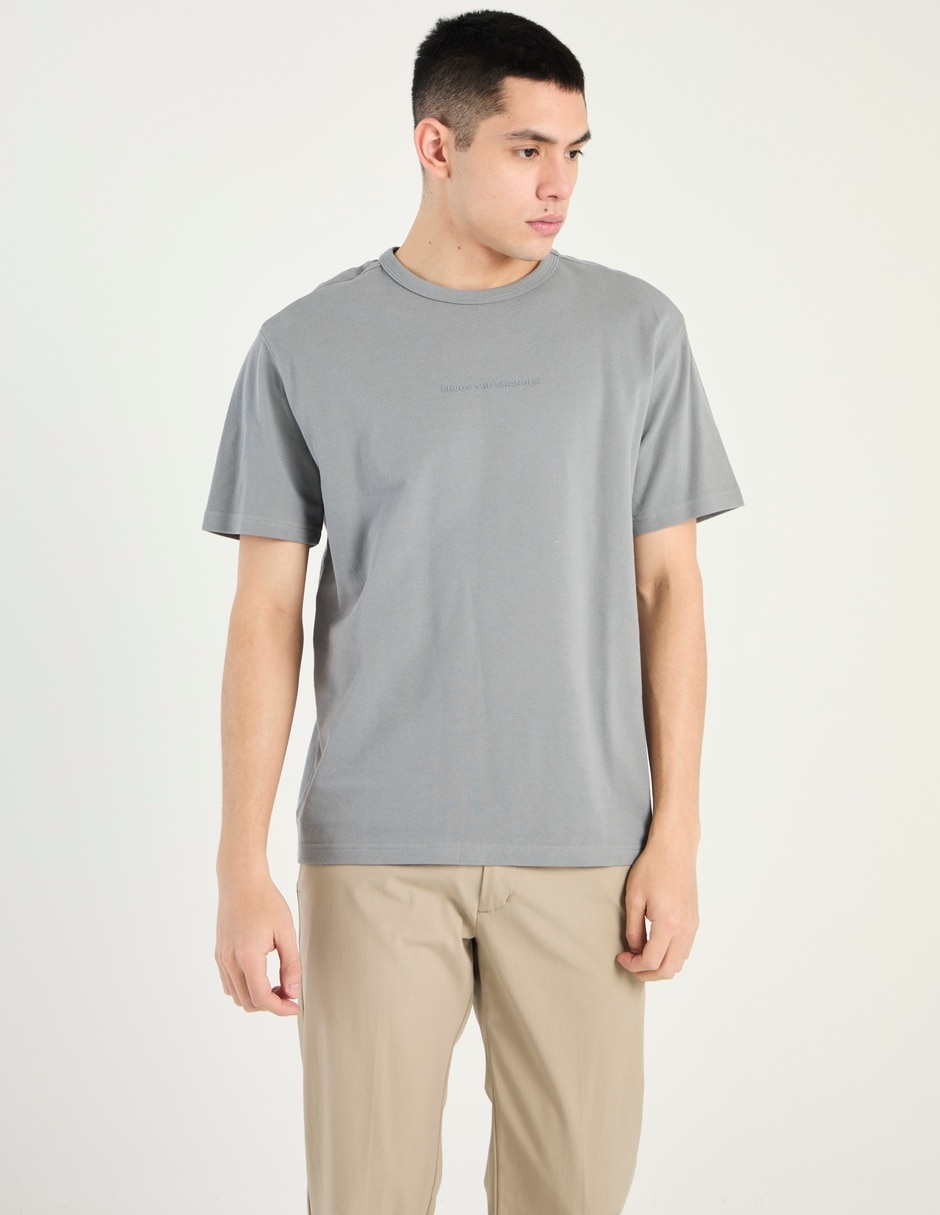 Playera cuello redondo para hombre