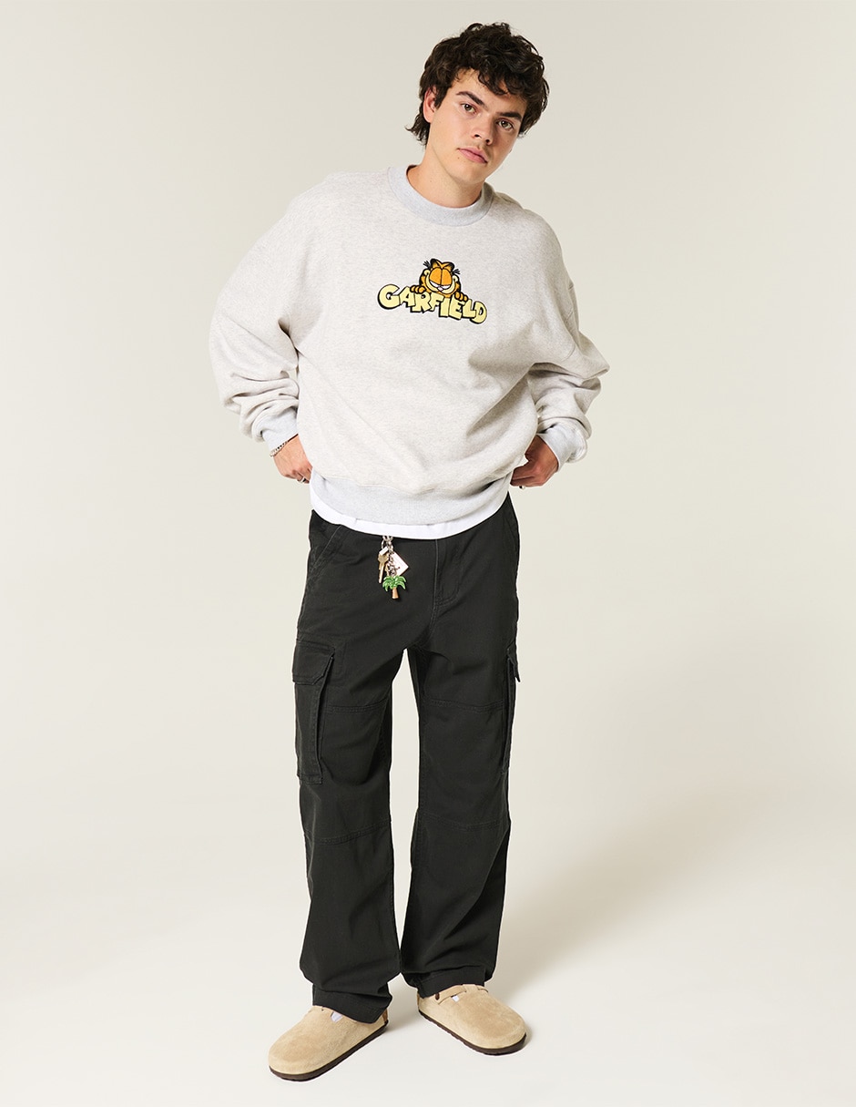 Pantalón cargo baggy de algodon para hombre 2