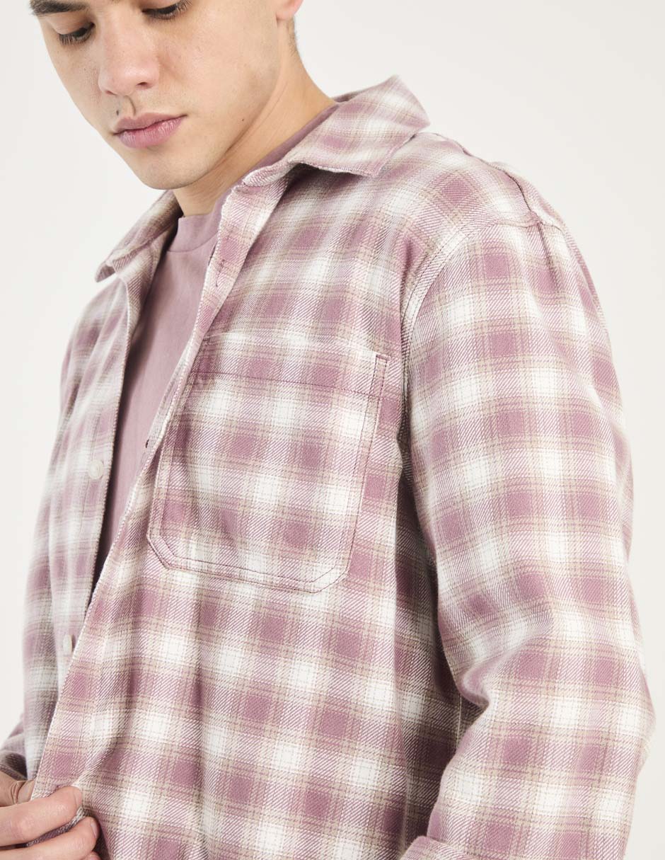 Camisa casual de algodón manga larga para hombre 4