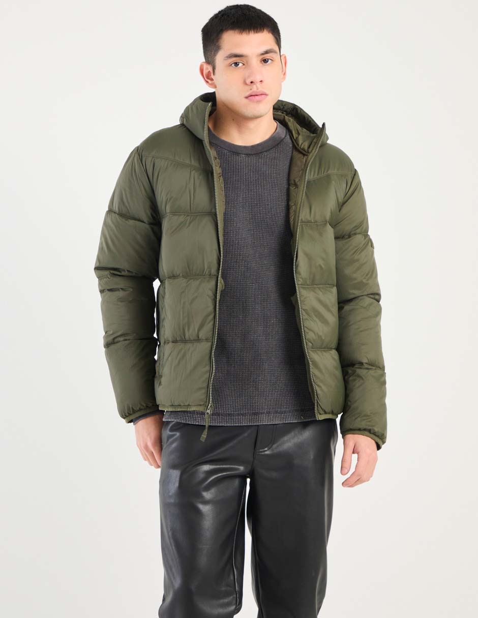 Chamarra acolchada Hollister capitonada para hombre