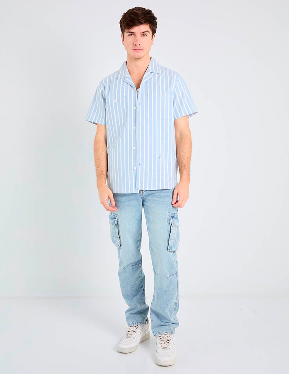 Camisa casual de algodón manga corta para hombre 3